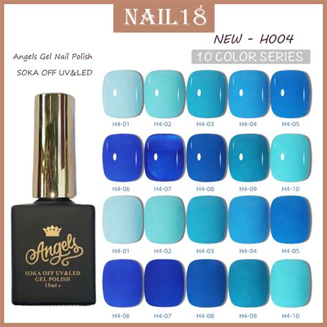 Sơn móng tay Angels UV gel polish Chuỗi Klein màu H4 xanh lam Xanh tím than HOT Shopee Việt Nam