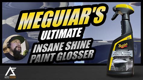 Meguiars Ultimate Insane Shine Paint Glosser Demo On Light And Dark