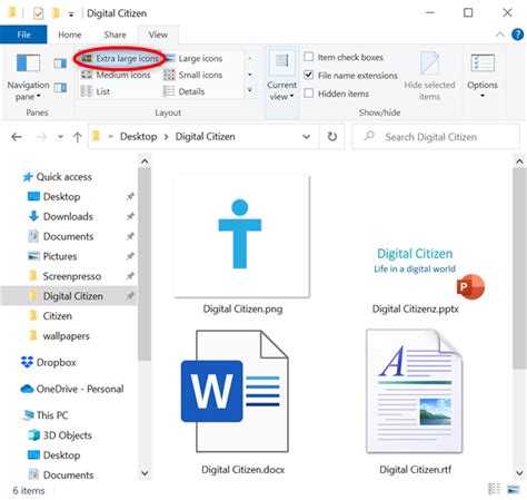 Cómo usar las vistas del Explorador de archivos en Windows 10 como un