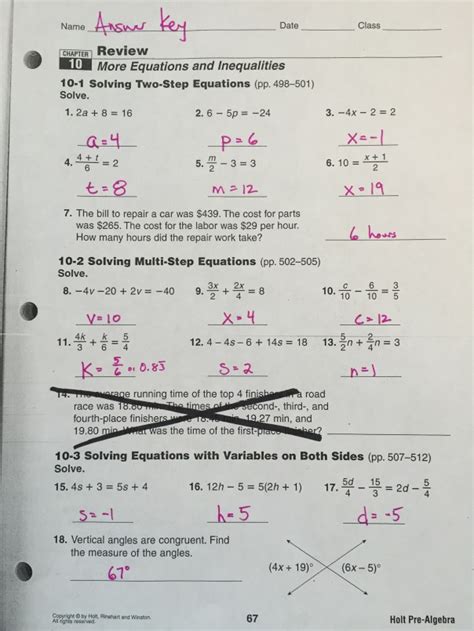 4th Grade Math Homework And Answers