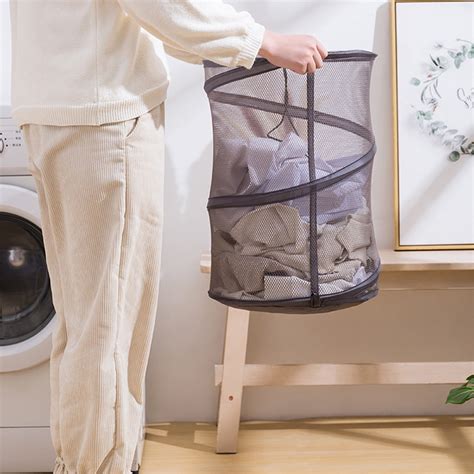 Jingchun Mesh Popup Laundry Hamper Collapsible Laundry Basket