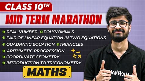 Complete Cbse Maths Class 10th Mid Term In One Shot Marathon Series 🔥 Youtube