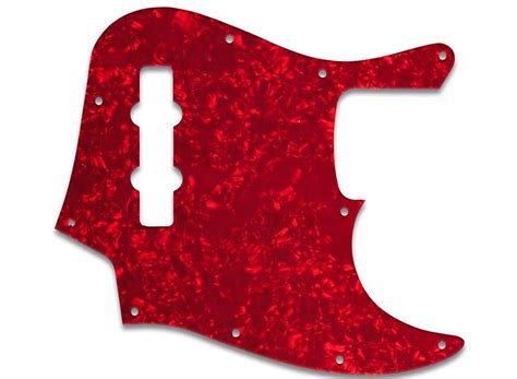 Pickguard For Fender Mexican Standard Jazz Bass Red Pearl Reverb