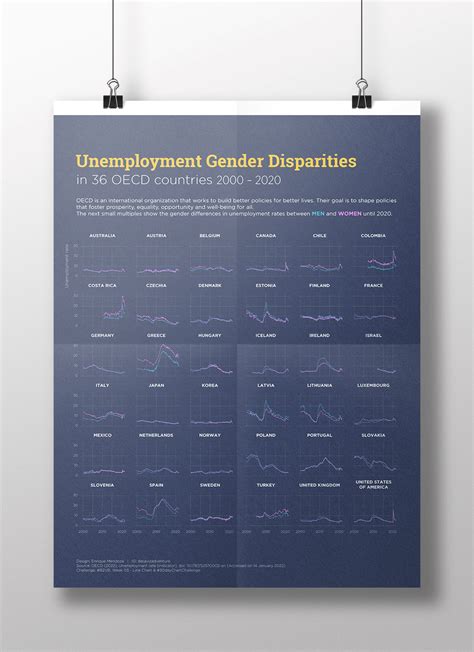 Unemployment Gender Disparities in OECD countries on Behance