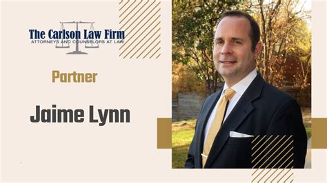 Meet The Lawyer Jaime M Lynn The Carlson Law Firm Personal Injury Round Rock Tx Youtube