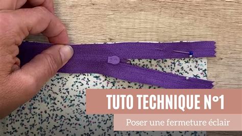 TUTO COUTURE Poser une fermeture éclair fermeture à glissière