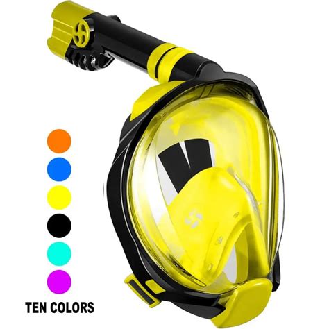 Adult Swimming Full Face Diving Mask Anti Fog Full Face Snorkel Mask