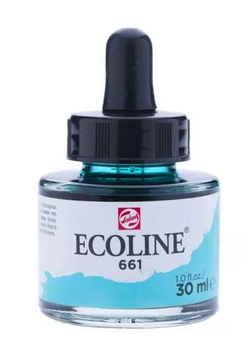 Tinta Aquarela Liquida Talens Ecoline Ml Turquoise Green Cor