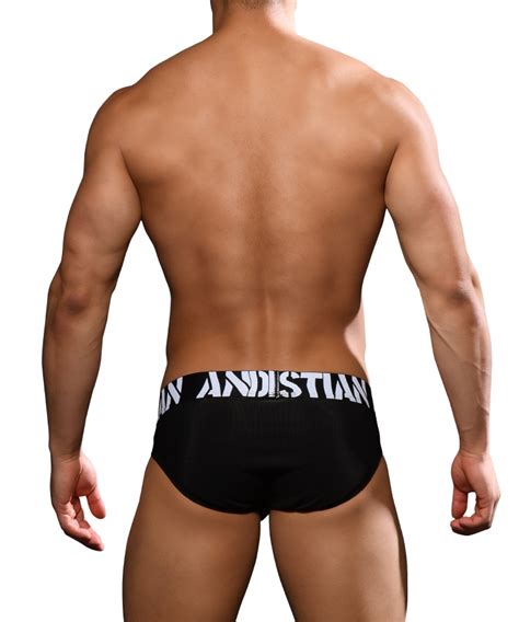 Andrew Christian Almost Naked Power Rib Brief Black Andrew Christian