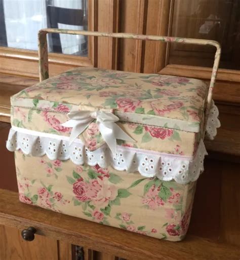 Ancienne Boite Coffret A Couture Travailleuse Vintage Eur