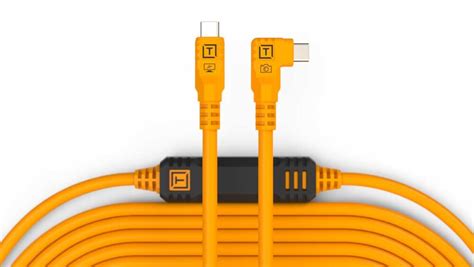 Tetherpro Usb C To Usb C M Straight To Right Angle Cable