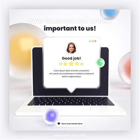 Premium Psd D Customer Feedback Review Or Testimonial Design Social