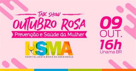 Talk Show Outubro Rosa Hsma Em Ananindeua Sympla