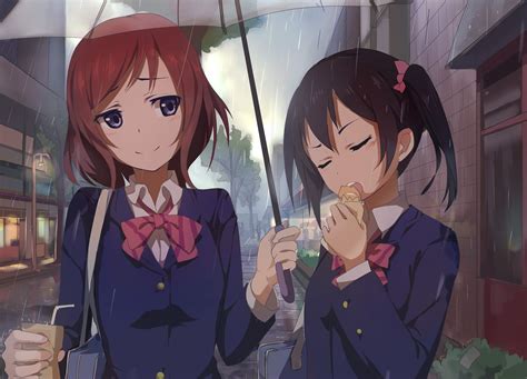 Maki Nishikino Rain Nico Yazawa Rare Gallery Hd Wallpapers