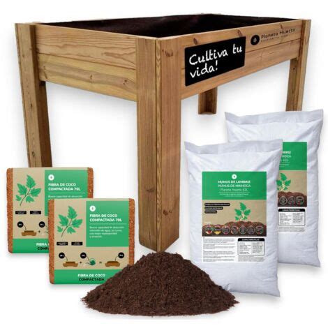 Kit Mesa De Cultivo Sustrato Planeta Huerto