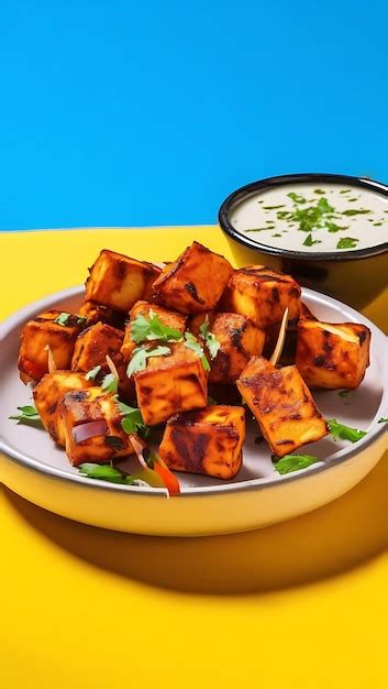 Paneer Tikka Is Popular Appetizer Made With Cubes Of Paneer And Veggies