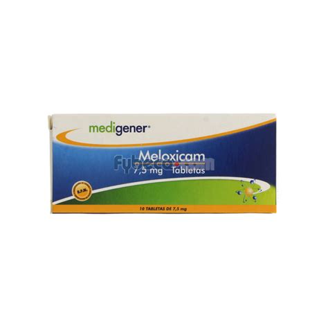 Meloxicam Medigener 7 5 Mg Unidad Fybeca