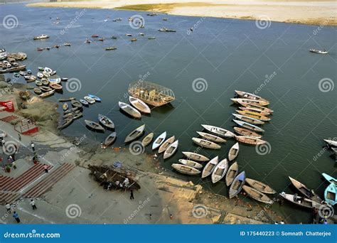 Varanasi aerial view stock image. Image of abstract - 175440223