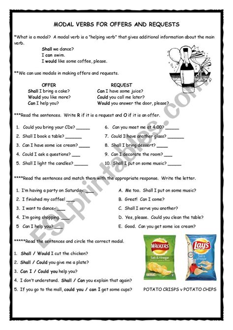 Requests And Offers Worksheet Esl Worksheet By Estherlee76