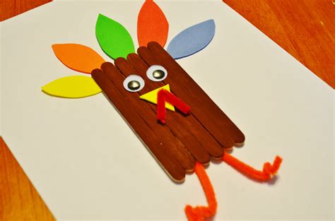 Thanksgiving Turkey Craft Sticks Craft For Kids