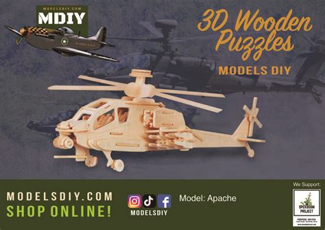 Apache Helicopter Kit – Models DIY