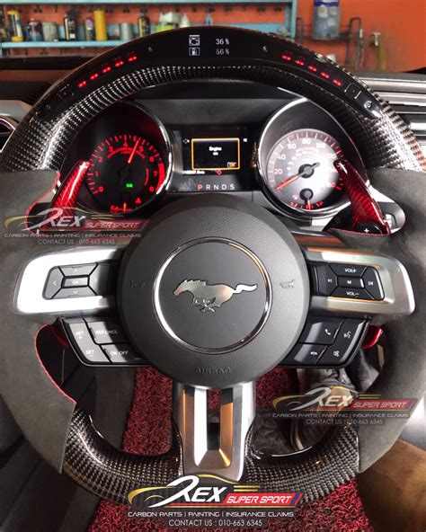 Mustang Gt Performance Led Digital Carbon Fiber Steering