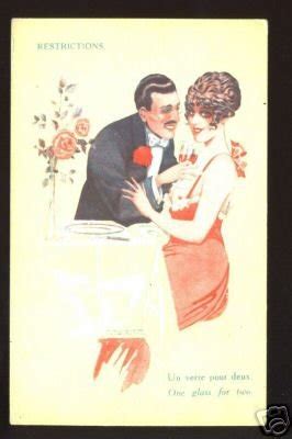 S Pepin Sign Sexy Nude Lady Glamour Couple Postcard