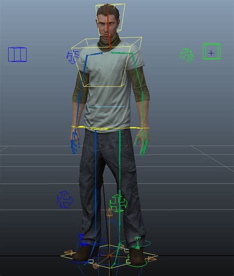 D Model Of Basic Human Rig Ready