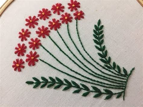 Simple Satin Stitch Hand Embroidery Designs