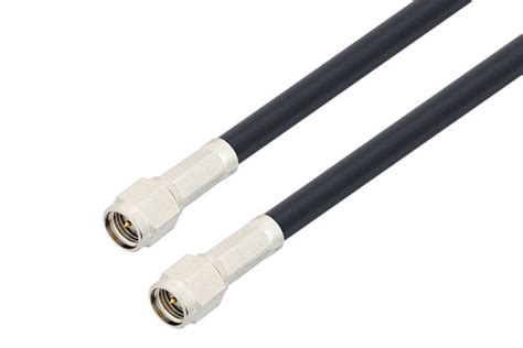 SMA Male To SMA Male Low Loss Cable 48 Inch Length Using LMR 195 UF Coax