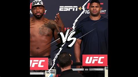 Ufc On Espn 8 Official Weigh In Alistair Overeem Vs Walt Harris Weigh