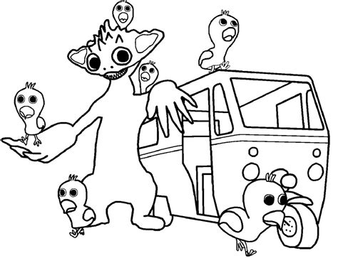 Coloring Pages Garten Of Banban 4 Coloring Pages