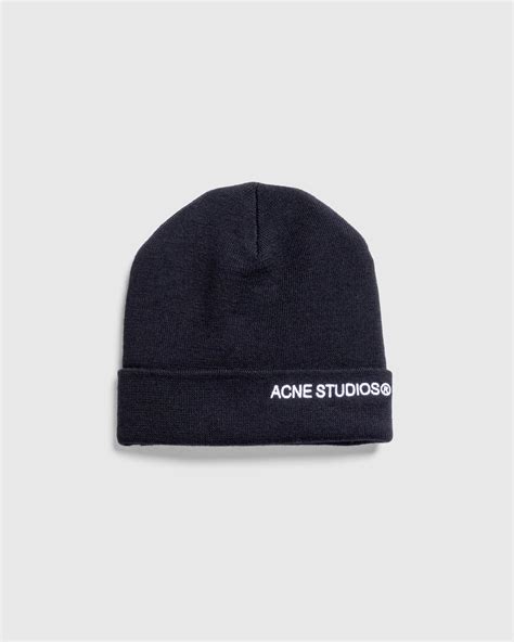 Acne Studios Embroidered Logo Beanie Black Highsnobiety Shop