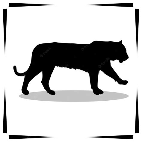 Premium Vector Tiger Silhouette Illustrations Tiger Silhouette Icon