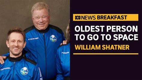 William Shatner Becomes Oldest Person To Go To Space At Age 90 ABC