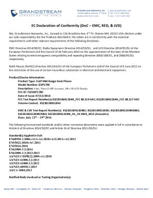 Fillable Online Fillable Online Ec Declaration Of Conformity Doc Emc