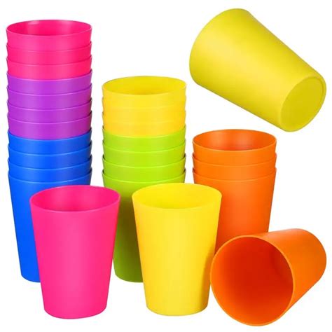 Vasos De Pl Stico Reutilizables Para Bebidas Vasos Coloridos Para Caf