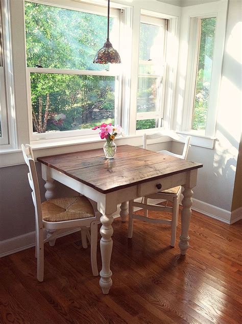 The Perfect Breakfast Nook Petite Farm Table Made With A Reclaimed