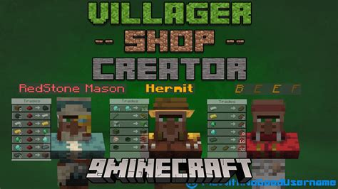 Villager Shop Creator Data Pack 1minecraft