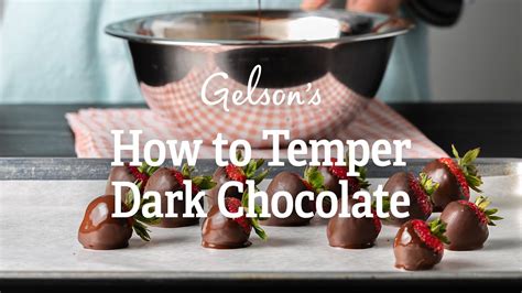 How To Temper Dark Chocolate YouTube