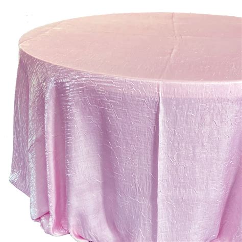 Light Pink Crushed Satin Tablecloth Rental Am Linen Rental Show Now