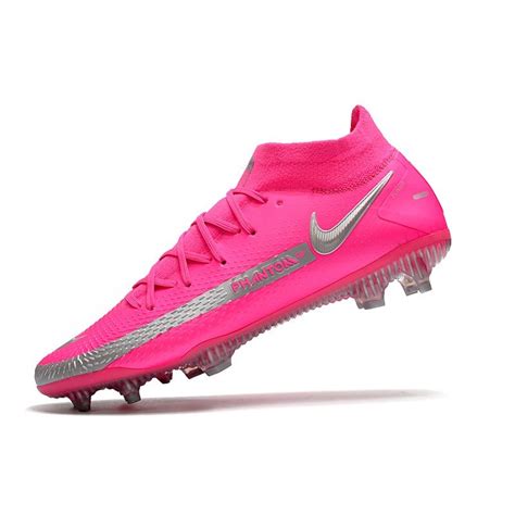 Crampons De Football Nike Phantom GT Elite DF FG Rose Argent