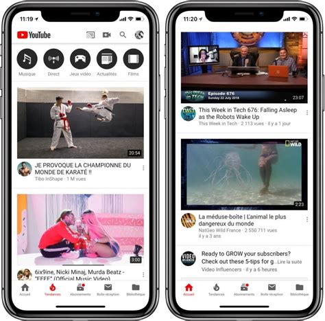 YouTube teste une nouvelle section découverte dans son appli mobile