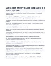 Wgu C Study Guide Module Docx Wgu C Study Guide Module