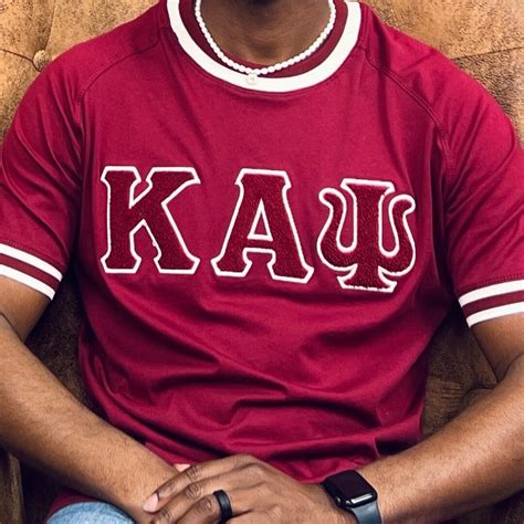 Kappa Alpha Psi Shirt Chenille Crimson Etsy