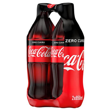 Coca Cola zero Napój gazowany 2 x 850 ml kalorie kJ i wartości