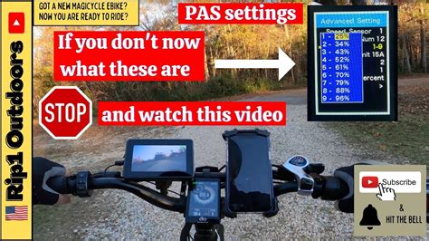 Ebike Pedal Assist Settings Explained Safe And Usable Pas Settings Youtube