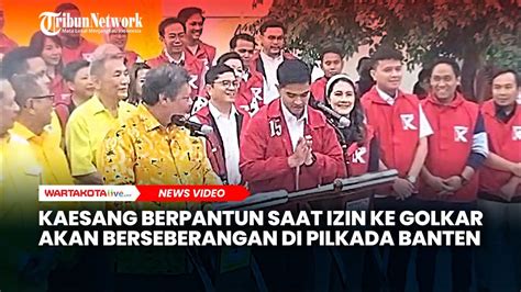 Ketum PSI Kaesang Berpantun Saat Izin Ke Golkar Akan Berseberangan Di