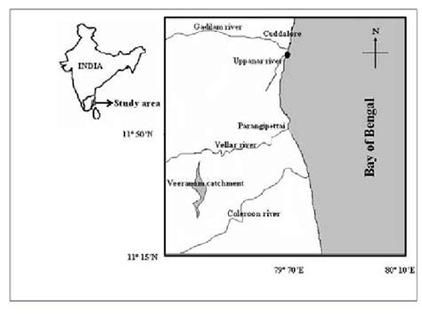 Map showing Cuddalore landing center | Download Scientific Diagram