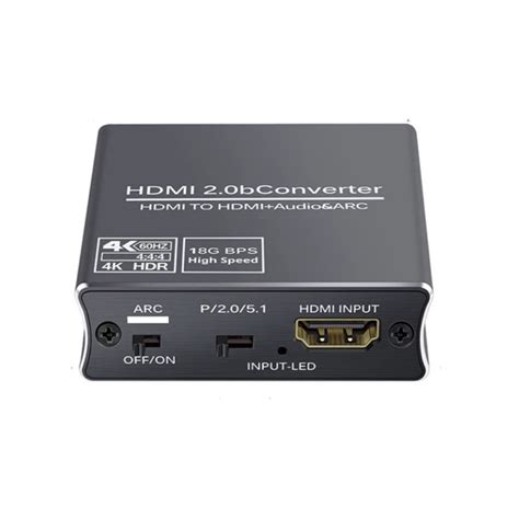 Hdmi 20b Audio Extractor Converter Hdmi Optical Toslink Spdif 35มมรองรับ Hdcp 22 Arc Rgb